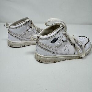 Nike Air Jordan White and Gray High-Top Sneakers